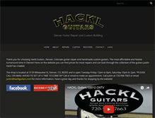 Tablet Screenshot of hacklguitars.com